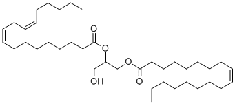 (9Z,12Z)-9,12-十八碳二烯酸1-(羟基甲基)-2-[[(9Z)-1-氧代-9-十八碳烯-1-基]氧基]乙基酯结构式_106292-55-1结构式