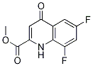 Methyl 6,8-difluoro-4-oxo-1,4-dihydroquinoline-2-carboxylate Structure,1065074-53-4Structure