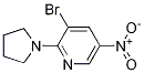 3-Bromo-5-nitro-2-(pyrrolidin-1-yl)pyridine Structure,1065074-81-8Structure