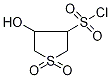 1,1-Dioxo-4-hydroxytetrahydrothiophene-3-sulphonyl chloride Structure,106508-20-7Structure