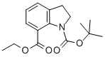 1-(1,1-Dimethylethyl) 7-ethyl 2,3-dihydro-1h-indole-1,7-dicarboxylate Structure,1065181-52-3Structure