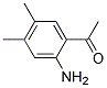 (9ci)-1-(2-氨基-4,5-二甲基苯基)-乙酮结构式_106634-67-7结构式