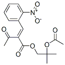 2-乙酰氧基-2-甲基丙基酯2-(2-硝基亚苄基)-3-氧代丁酸结构式_106685-67-0结构式