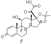 氟轻松-21-羧酸结构式_106931-78-6结构式