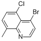 4-Bromo-5-chloro-8-methylquinoline Structure,1070879-41-2Structure