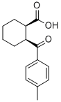 顺-2-(4-甲基苯甲酰)-1-环己烷羧酸结构式_107147-13-7结构式