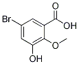 5-Bromo-3-hydroxy-2-methoxybenzoic acid Structure,107189-07-1Structure