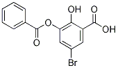 3-(Benzoyloxy)-5-bromo-2-hydroxybenzoic acid Structure,107207-15-8Structure