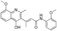 (E)-3-(4-hydroxy-8-methoxy-2-methylquinolin-3-yl)-n-(2-methoxyphenyl)but-2-enamide Structure,1072944-93-4Structure