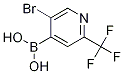 5-Bromo-2-trifluoromethylpyridine-4-boronic acid Structure,1072951-57-5Structure