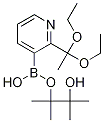 2-(1,1-Diethoxyethyl)pyridine-3-boronic acid pinacol ester Structure,1073355-12-0Structure