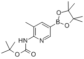 Boc-6-氨基-5-甲基吡啶-3-硼酸频那醇酯结构式_1075249-37-4结构式