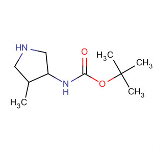 Tert-butyl ((3r,4r)-4-methylpyrrolidin-3-yl)carbamate Structure,107610-69-5Structure