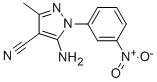 5-Amino-4-cyano-3-methyl-1-(3-nitrophenyl)pyrazole Structure,107842-58-0Structure