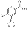 4-Chloro-3-(1h-pyrrol-1-yl)benzoic acid Structure,107946-72-5Structure