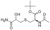 N-acetyl-s-(3-amino-2-hydroxy-3-oxopropyl)-l-cysteine-1,1-dimethylethyl ester Structure,1079950-08-5Structure