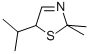 Thiazole, 2,5-dihydro-2,2-dimethyl-5-(1-methylethyl)- (9ci) Structure,108284-85-1Structure