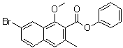 7-溴-1-甲氧基-3-甲基-2-萘酸苯酯结构式_1083181-76-3结构式