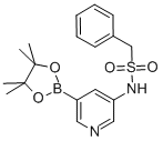 Benzenemethanesulfonamide, n-[5-(4,4,5,5-tetramethyl-1,3,2-dioxaborolan-2-yl)-3-pyridinyl]- Structure,1083326-51-5Structure