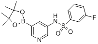 3-Fluoro-n-[5-(4,4,5,5-tetramethyl-1,3,2-dioxaborolan-2-yl)-3-pyridinyl]-benzenesulfonamide Structure,1083326-61-7Structure