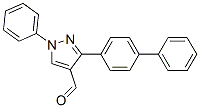 3-Biphenyl-4-yl-1-phenyl-1H-pyrazole-4-carbaldehyde Structure,108446-64-6Structure