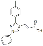 3-(1-苯基-3-对甲苯-1H-吡唑-4-基)-丙烯酸结构式_108446-74-8结构式