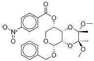 苄基2,3-O-[(1S,2S)-1,2-二甲氧基-1,2-二甲基-1,2-乙二基]-4-硝基苯甲酰-alpha-L-吡喃木糖苷结构式_1084896-42-3结构式