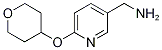 (6-(Oxan-4-yloxy)pyridin-3-yl)methanamine Structure,1086379-41-0Structure