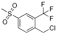 1-(Chloromethyl)-4-(methylsulfonyl)-2-(trifluoromethyl)benzene Structure,1086389-83-4Structure