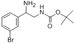 [2-氨基-2-(3-溴-苯基)-乙基]-氨基甲酸叔丁酯结构式_1086392-07-5结构式