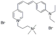 N-(4-trimethylammoniumpropyl)-4-(4-(4-(diethylamino)phenyl)butadienyl)pyridinium diacetate Structure,108641-88-9Structure