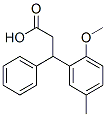 3-(2-Methoxy-5-methylphenyl)-3-phenylpropanoic acid Structure,109089-77-2Structure