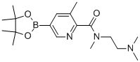 2-Pyridinecarboxamide, n-[2-(dimethylamino)ethyl]-n,3-dimethyl-5-(4,4,5,5-tetramethyl-1,3,2-dioxaborolan-2-yl)- Structure,1092563-61-5Structure