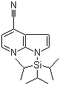 1-[Tris(1-methylethyl)silyl]-1h-pyrrolo[2,3-b]pyridine-4-carbonitrile Structure,1092580-01-2Structure