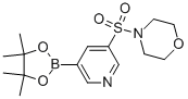 4-(5-(4,4,5,5-Tetramethyl-1,3,2-dioxaborolan-2-yl)pyridin-3-ylsulfonyl)morpholine Structure,1093819-54-5Structure