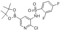 Benzenesulfonamide, n-[2-chloro-5-(4,4,5,5-tetramethyl-1,3,2-dioxaborolan-2-yl)-3-pyridinyl]-2,4-difluoro- Structure,1093819-56-7Structure