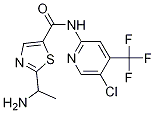 2-(1-氨基乙基)-n-(5-氯-4-(三氟甲基)吡啶-2-基)噻唑-5-羧酰胺结构式_1095823-56-5结构式