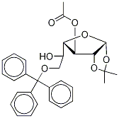 3-乙酰基-1,2-O-异亚丙基-6-O-三苯甲基-alpha-D-乳呋喃糖结构式_109680-97-9结构式