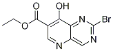 Ethyl2-bromo-8-hydroxypyrido[3,2-d]pyrimidine-7-carboxylate Structure,1098588-16-9Structure