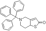 5,6,7,7A-四氢-5-(三苯甲基)噻吩并[3,2-C]吡啶酮结构式_109904-26-9结构式