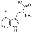 (R)-2-氨基-3-(4-氟-1H-吲哚-3-基)丙酸结构式_110221-04-0结构式