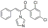 1-(2,4-二氯苯基)-2-(1H-咪唑-1-基)-3-苯基-2-丙烯-1-酮结构式_110232-89-8结构式