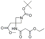 3-Azetidineacetic acid, 1-[(1,1-dimethylethoxy)carbonyl]-3-[(3-ethoxy-1,3-dioxopropyl)amino]-, methyl ester Structure,1105662-91-6Structure