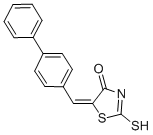 (5E)-5-(Biphenyl-4-ylmethylene)-2-mercapto-1,3-thiazol-4(5H)-one Structure,110932-40-6Structure