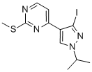 Pyrimidine, 4-[3-iodo-1-(1-methylethyl)-1H-pyrazol-4-yl]-2-(methylthio)- Structure,1111637-88-7Structure