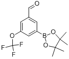 3-(4,4,5,5-Tetramethyl-1,3,2-dioxaborolan-2-yl)-5-(trifluoromethoxy)benzaldehyde Structure,1112209-48-9Structure