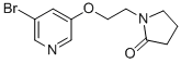 2-Pyrrolidinone, 1-[2-[(5-bromo-3-pyridinyl)oxy]ethyl]- Structure,1112982-94-1Structure