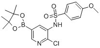 N-[2-chloro-5-(4,4,5,5-tetramethyl-1,3,2-dioxaborolan-2-yl)pyridin-3-yl]-4-methoxybenzenesulfonamide Structure,1112983-23-9Structure