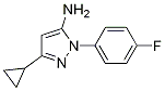 3-Cyclopropyl-1-(4-fluorophenyl)-1h-pyrazol-5-amine Structure,1114957-51-5Structure