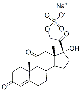 4-Pregnene-17,21-diol-3,11,20-trione 21-sulphate,sodium salt Structure,112925-31-2Structure